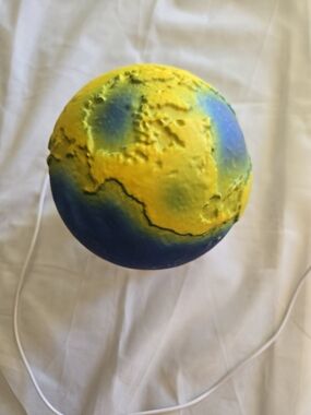 New Yellow and Blue Kids Globe Night Lamp